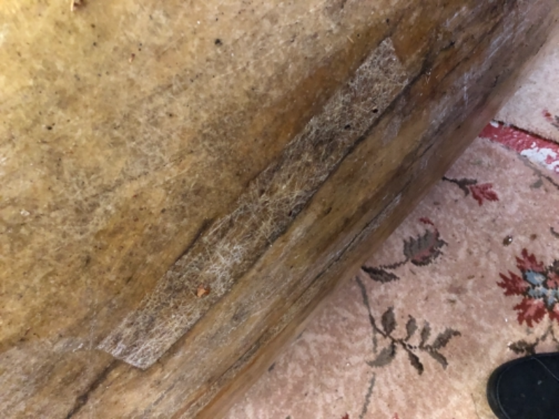 Preparing old fibreglass kayak for painting The UK Rivers Guidebook