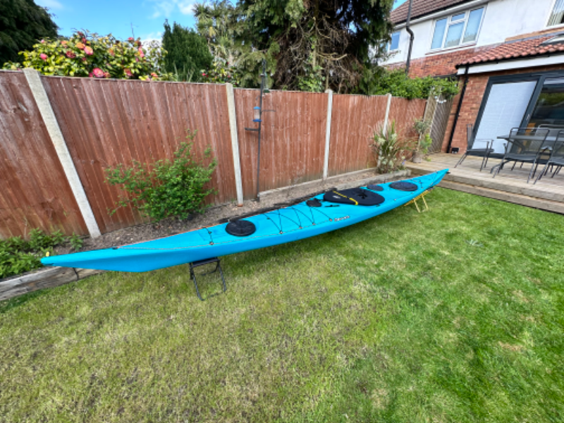 P&H Kayak Scorpio MKII MV avec dérive Bleu USAGÉ main image 0